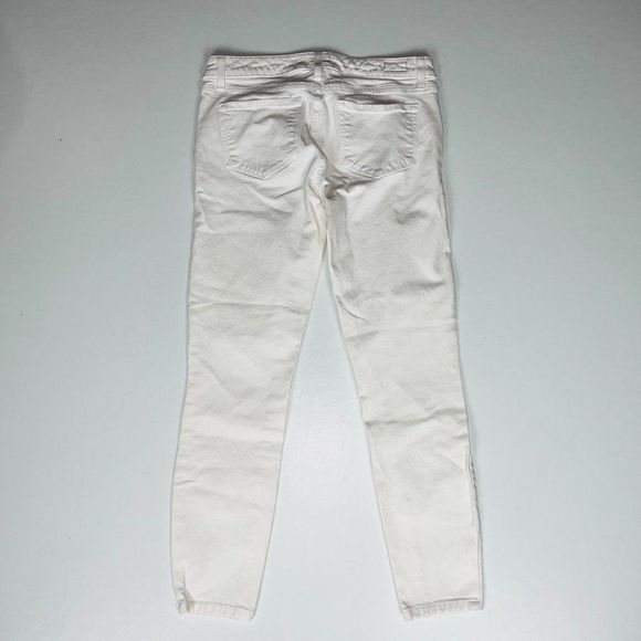 Paige White Indio Zip Skinny Jeans Sz 27 - Picture 5 of 9